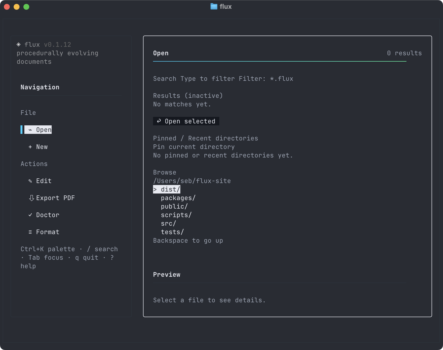 Flux CLI preview